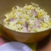 豚バラ肉と春キャベツの塩蒸し