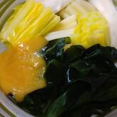 ウルイの酢みそがけ