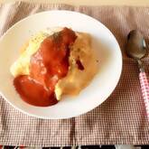 コロコロチキンのオムライス