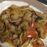 白菜の甘酢炒め