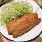 アジのフライ梅肉ソース