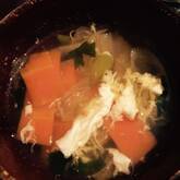 卵のキムチスープ