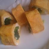 お弁当に！彩りキレイなほうれん草の卵巻き by 中島 和代さん