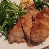 漬け豚肉のショウガ焼き