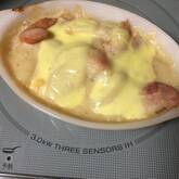 卵とソーセージのとろーりポテトグラタン