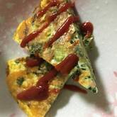 小松菜のオープンオムレツ