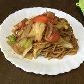 オイスターソースのニラ焼きそば