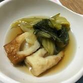 チンゲンサイとちくわの煮浸し