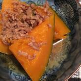 カボチャと鶏ひき肉の煮物