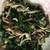 ほうれん草シメジソテー