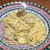 ホタテのクリームパスタ