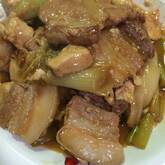 豚肉と白ネギの甘辛炒め煮