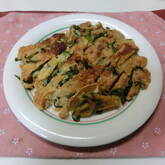 ニラたっぷりチヂミ♪