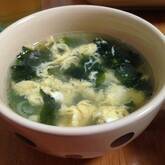 ワカメと卵のスープ