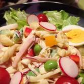 カレー風味のマカロニサラダ