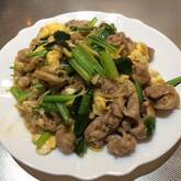 豚肉と小松菜の塩炒め