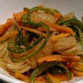 ピーマンとしらたきのきんぴら