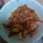 イカのピリ辛炒め