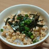 15分で今日の晩御飯 鶏豆腐そぼろ丼