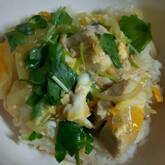 コロコロ鶏肉で親子丼