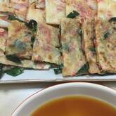 ニラと桜エビのチヂミ