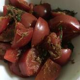 トマトと大葉のサッと炒め