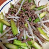 アスパラとベーコンの和風炒め