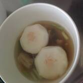 ハンペンとネギのお吸い物