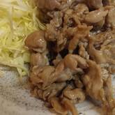 薄切り豚肉のショウガ炒め