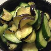 ナスとキュウリの甘酢漬け