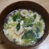 小松菜卵スープ