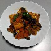 豆腐と豚肉のカレー炒め