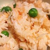 エンドウ豆とタラコの混ぜご飯