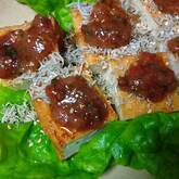 厚揚げとシラスのサラダ