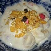 バナナの水きりヨーグルト