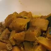 カボチャのカレーそぼろ煮