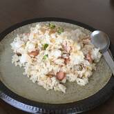 アスパラの混ぜピラフ