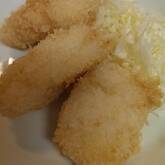 お手軽衣で白身魚の揚げ焼き