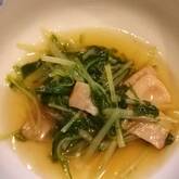 ベーコンと水菜のサッと煮