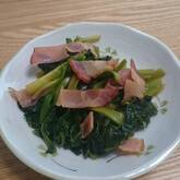 ホウレン草のバターしょうゆ炒め