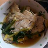 味がしみてる！カレイの煮付け豆腐添え