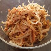 モヤシとハムのゴマ酢サラダ