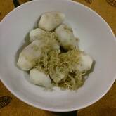 里芋のジャコバターがけ