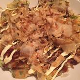 牛すじ入りお好み焼き