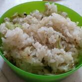 小松菜とシラスのチャーハン