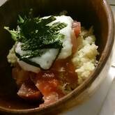漬けマグロの山かけ丼