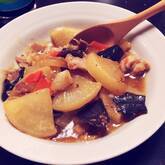 大根と豚バラ肉のみそ煮