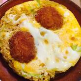 コロッケの卵とじ丼