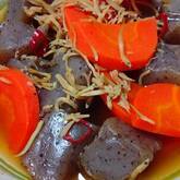 コンニャクとニンジンの甘煮