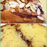 マーブル模様のチョコバナナケーキ